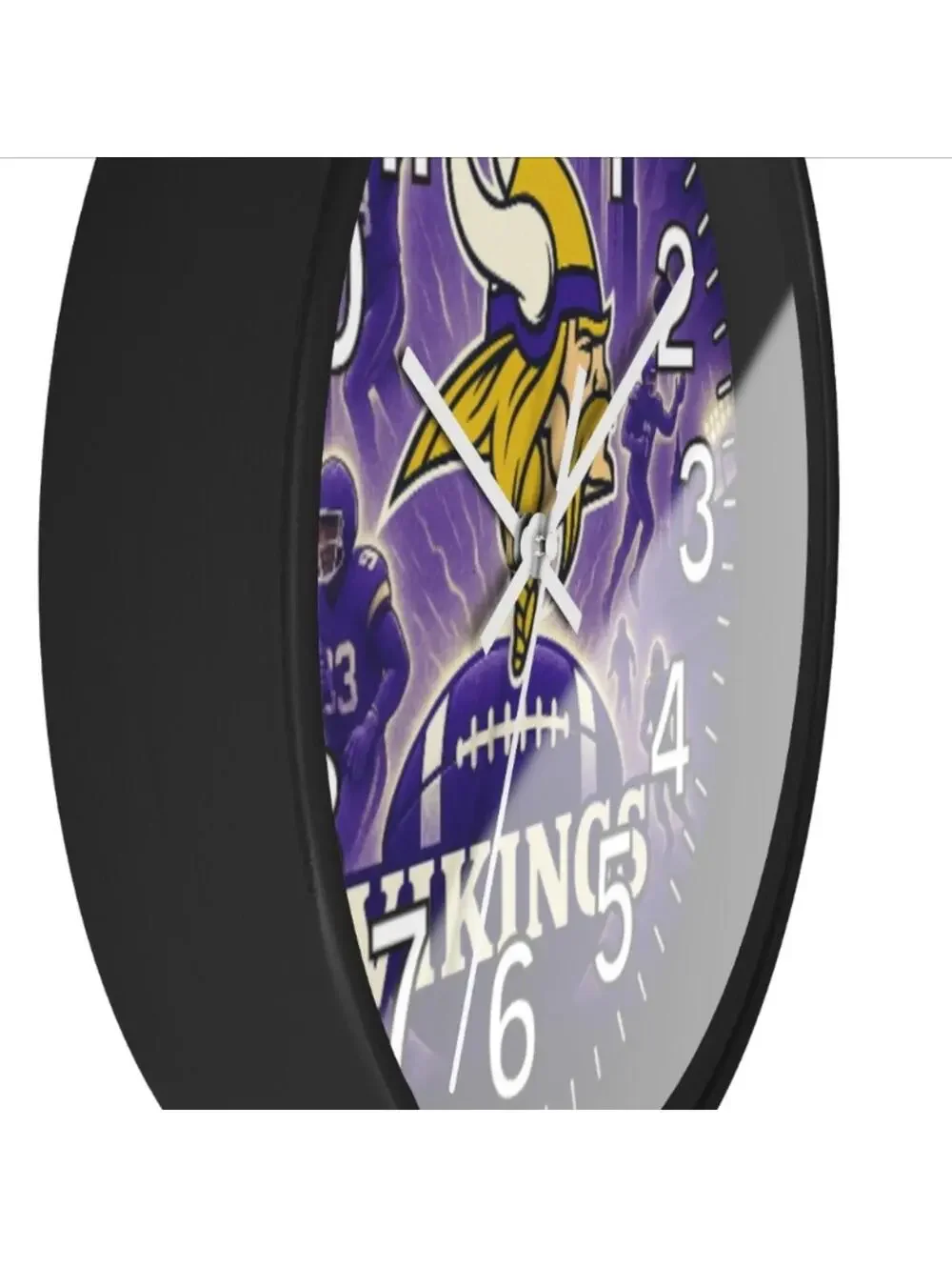 MINNESOTA VIKINGS Glow In The Dark Wall Clock New!